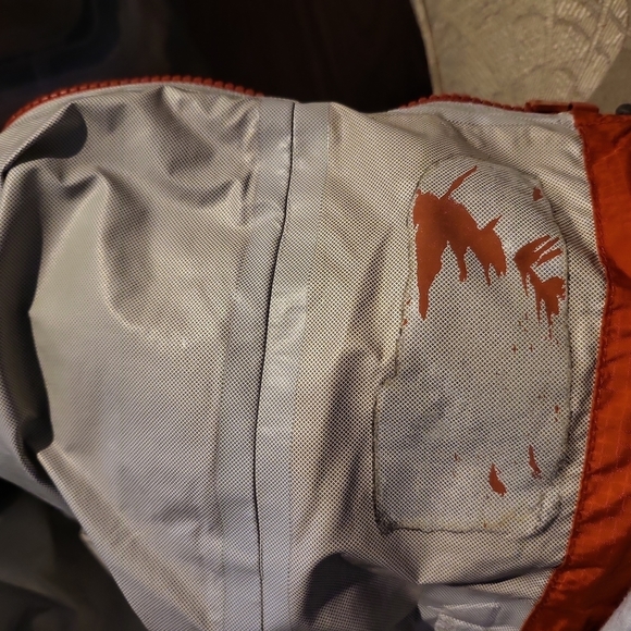 MOUNTAIN Equipment Co-op Soft Shell Rain Jacket Orange(see photo for measurement - Picture 6 of 7